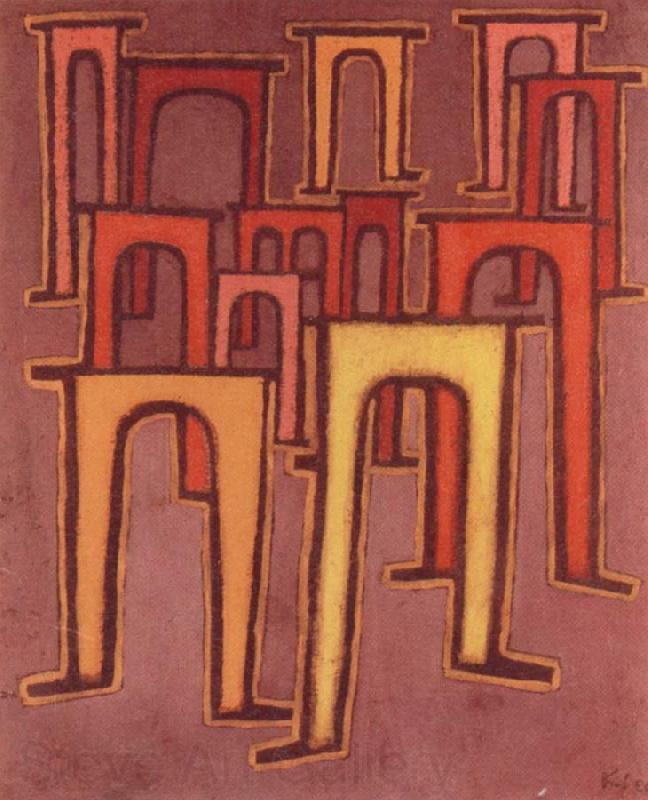 Paul Klee Revolution des Viadukts France oil painting art